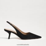Sam Edelman Bianka Slingback-Pumpe Frauen schwarzes Wildleder Schuhwerk 2P8JNV97 - Image 2