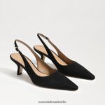 Sam Edelman Bianka Slingback-Pumpe Frauen schwarzes Wildleder Schuhwerk 2P8JNV97