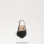Sam Edelman Bianka Slingback-Pumpe Frauen schwarzes Wildleder Schuhwerk 2P8JNV97 - Image 3