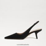 Sam Edelman Bianka Slingback-Pumpe Frauen schwarzes Wildleder Schuhwerk 2P8JNV97 - Image 4