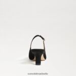 Sam Edelman Bianka Slingback-Pumpe Frauen schwarzes Wildleder Schuhwerk 2P8JNV97 - Image 5