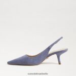 Sam Edelman Bianka Slingback-Pumpe Frauen staubiges violettes Wildleder Schuhwerk 2P8JNV96 - Image 4