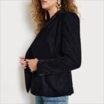 Sam Edelman Bri-Blazer Frauen Schwarz Bekleidung 2P8JNV1295 - Image 3