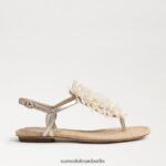 Sam Edelman Brinda Zehenstegsandale Frauen Gold Blatt Schuhwerk 2P8JNV727 - Image 2