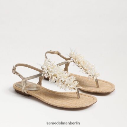 Sam Edelman Brinda Zehenstegsandale Frauen Gold Blatt Schuhwerk 2P8JNV727