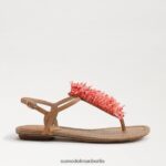 Sam Edelman Brinda Zehenstegsandale Frauen Natursand Schuhwerk 2P8JNV728 - Image 2