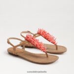 Sam Edelman Brinda Zehenstegsandale Frauen Natursand Schuhwerk 2P8JNV728