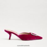 Sam Edelman Brit-Kitten-Heel-Mule Frauen Himbeersamt Schuhwerk 2P8JNV431 - Image 2