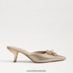 Sam Edelman Brit Tour Kitten Heel Frauen Bernstein Gold Schuhwerk 2P8JNV589 - Image 2