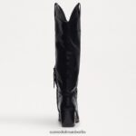 Sam Edelman Britten Westernstiefel Frauen schwarzes Leder Schuhwerk 2P8JNV815 - Image 5