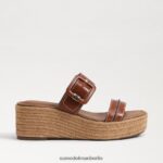 Sam Edelman Carson Espadrille-Keilsandale Frauen reichhaltiger Cognac Schuhwerk 2P8JNV353 - Image 2