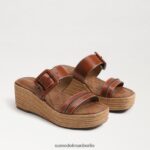 Sam Edelman Carson Espadrille-Keilsandale Frauen reichhaltiger Cognac Schuhwerk 2P8JNV353