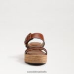 Sam Edelman Carson Espadrille-Keilsandale Frauen reichhaltiger Cognac Schuhwerk 2P8JNV353 - Image 3