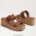 Sam Edelman Carson Espadrille-Keilsandale Frauen reichhaltiger Cognac Schuhwerk 2P8JNV353 - Image 7