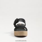 Sam Edelman Carson Espadrille-Keilsandale Frauen Schwarz Schuhwerk 2P8JNV352 - Image 3