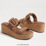 Sam Edelman Chase Espadrille-Keilsandale Frauen cuoio Schuhwerk 2P8JNV199 - Image 7