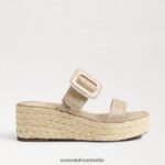 Sam Edelman Chase Espadrille-Keilsandale Frauen Eierschale Schuhwerk 2P8JNV200 - Image 2
