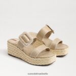 Sam Edelman Chase Espadrille-Keilsandale Frauen Eierschale Schuhwerk 2P8JNV200