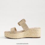 Sam Edelman Chase Espadrille-Keilsandale Frauen Eierschale Schuhwerk 2P8JNV200 - Image 4