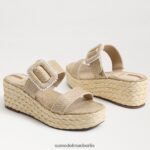 Sam Edelman Chase Espadrille-Keilsandale Frauen Eierschale Schuhwerk 2P8JNV200 - Image 7