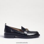 Sam Edelman Christy-Loafer Frauen Black-Box-Leder Schuhwerk 2P8JNV215 - Image 2