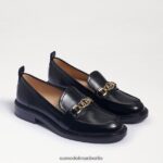 Sam Edelman Christy-Loafer Frauen Black-Box-Leder Schuhwerk 2P8JNV215