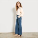 Sam Edelman Codie-Hose mit hohem Bund und weitem Bein Frauen zuma Bekleidung 2P8JNV1230 - Image 2