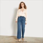 Sam Edelman Codie-Hose mit hohem Bund und weitem Bein Frauen zuma Bekleidung 2P8JNV1230