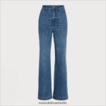 Sam Edelman Codie-Hose mit hohem Bund und weitem Bein Frauen zuma Bekleidung 2P8JNV1230 - Image 5
