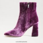 Sam Edelman Codie-Stiefeletten Frauen tiefer Orchideensamt Schuhwerk 2P8JNV448 - Image 4