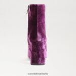 Sam Edelman Codie-Stiefeletten Frauen tiefer Orchideensamt Schuhwerk 2P8JNV448 - Image 5