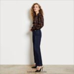 Sam Edelman Codie-Taschenhose mit hohem Bund und weitem Bund Frauen einwandfrei Bekleidung 2P8JNV1222 - Image 2