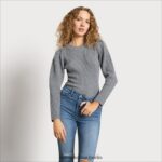 Sam Edelman Cohen Puffpullover Frauen hellgrau Bekleidung 2P8JNV1281 - Image 3