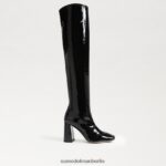 Sam Edelman Cosette hoher Stiefel Frauen schwarzes Lackleder Schuhwerk 2P8JNV746 - Image 2