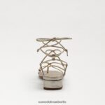 Sam Edelman Daffy-Sandale Frauen Blattgoldleder Schuhwerk 2P8JNV421 - Image 5