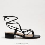 Sam Edelman Daffy-Sandale Frauen schwarzes Leder Schuhwerk 2P8JNV420 - Image 2