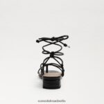 Sam Edelman Daffy-Sandale Frauen schwarzes Leder Schuhwerk 2P8JNV420 - Image 5