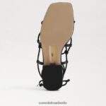 Sam Edelman Daffy-Sandale Frauen schwarzes Leder Schuhwerk 2P8JNV420 - Image 6