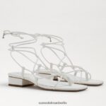Sam Edelman Daffy-Sandale Frauen strahlend weißes Leder Schuhwerk 2P8JNV422 - Image 7