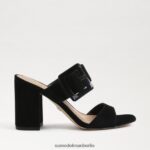 Sam Edelman Dalton-Absatz-Mule Frauen schwarzes Wildleder Schuhwerk 2P8JNV565 - Image 2