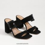 Sam Edelman Dalton-Absatz-Mule Frauen schwarzes Wildleder Schuhwerk 2P8JNV565