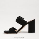 Sam Edelman Dalton-Absatz-Mule Frauen schwarzes Wildleder Schuhwerk 2P8JNV565 - Image 4