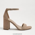 Sam Edelman Daniella Sandale mit Blockabsatz Frauen Haferflocken-Wildleder Schuhwerk 2P8JNV303 - Image 2