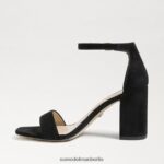 Sam Edelman Daniella Sandale mit Blockabsatz Frauen schwarzes Wildleder Schuhwerk 2P8JNV302 - Image 4