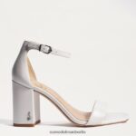 Sam Edelman Daniella Sandale mit Blockabsatz Frauen strahlend weißes Leder Schuhwerk 2P8JNV300 - Image 2
