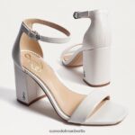 Sam Edelman Daniella Sandale mit Blockabsatz Frauen strahlend weißes Leder Schuhwerk 2P8JNV300 - Image 7