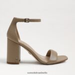 Sam Edelman Daniella Sandale mit Blockabsatz Frauen weiches beiges Leder Schuhwerk 2P8JNV301 - Image 2