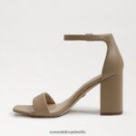 Sam Edelman Daniella Sandale mit Blockabsatz Frauen weiches beiges Leder Schuhwerk 2P8JNV301 - Image 4