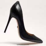 Sam Edelman Danna spitzer Zehenabsatz Frauen schwarzes Leder Schuhwerk 2P8JNV409 - Image 7