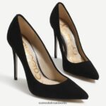 Sam Edelman Danna spitzer Zehenabsatz Frauen schwarzes Wildleder Schuhwerk 2P8JNV413 - Image 7